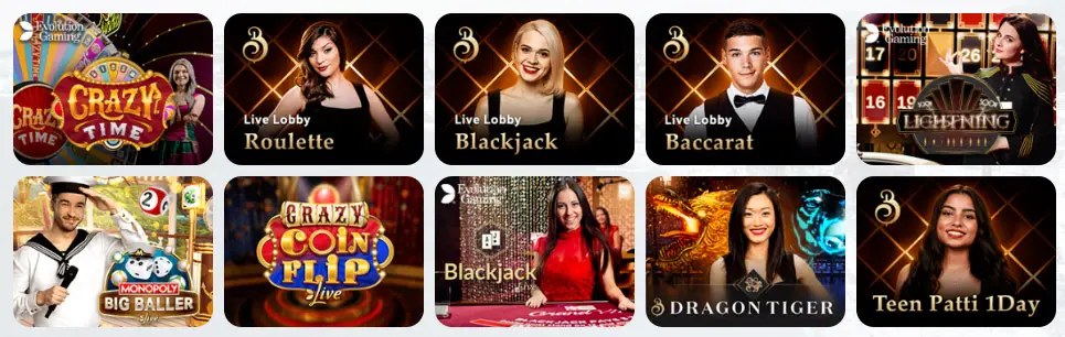 Giochi da casinò live KING BILLY CASINO