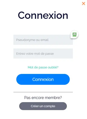 Accesso dei membri del KING BILLY CASINO